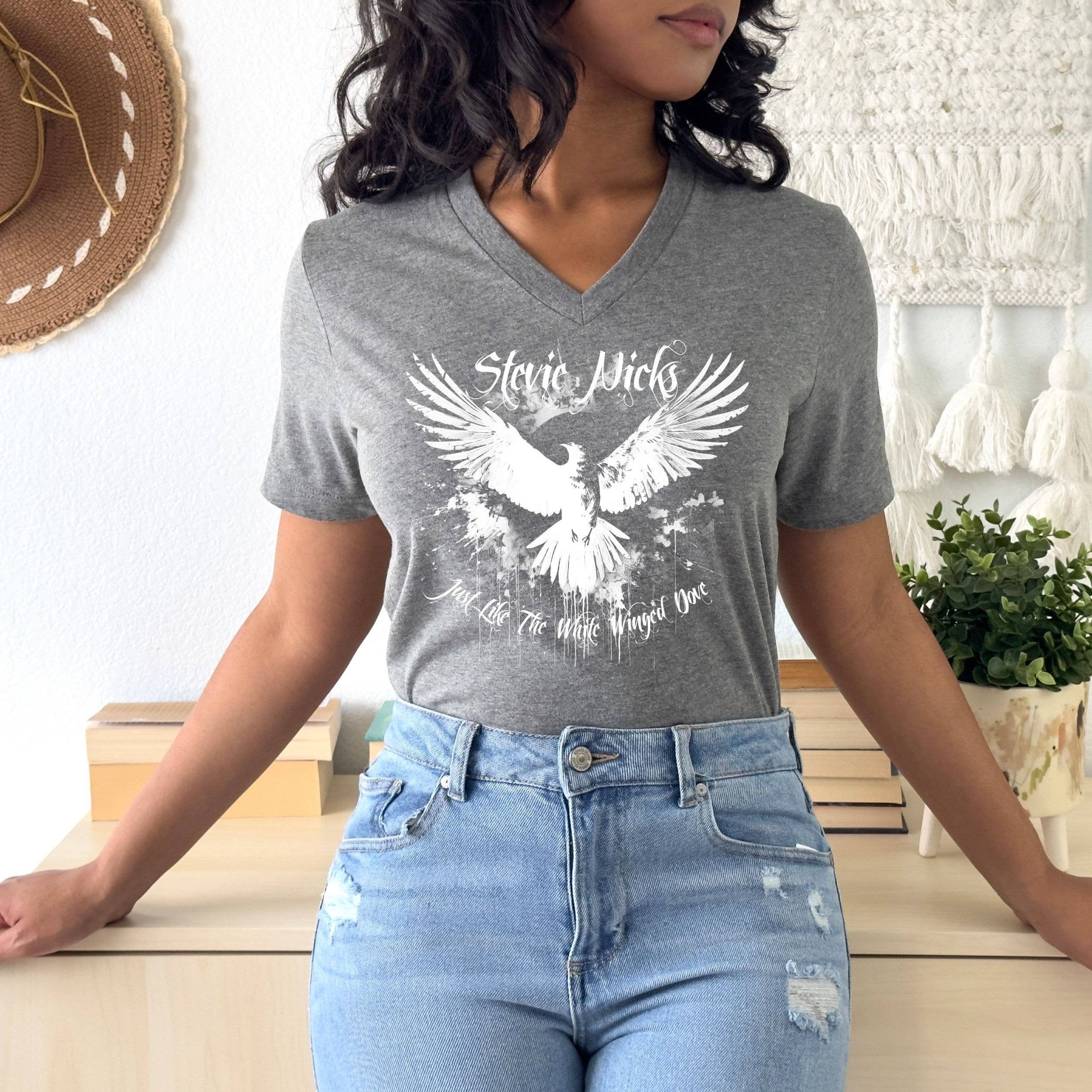 Stevie Nicks White Winged Dove Vintage Rock Band Tee