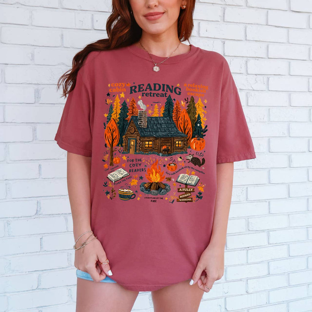 Cozy Cabin Reading Retreat Tee