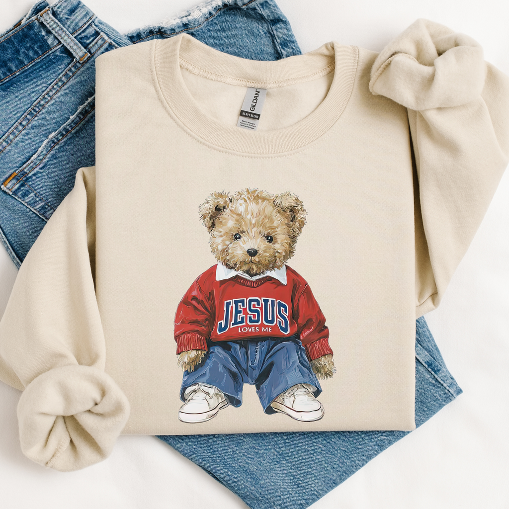 Jesus Teddy Bear Graphic Tee/Sweatshirt