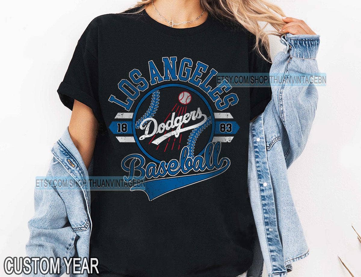 Vintage Los Angeles Dodgers Baseball Tee - La Fan Merch