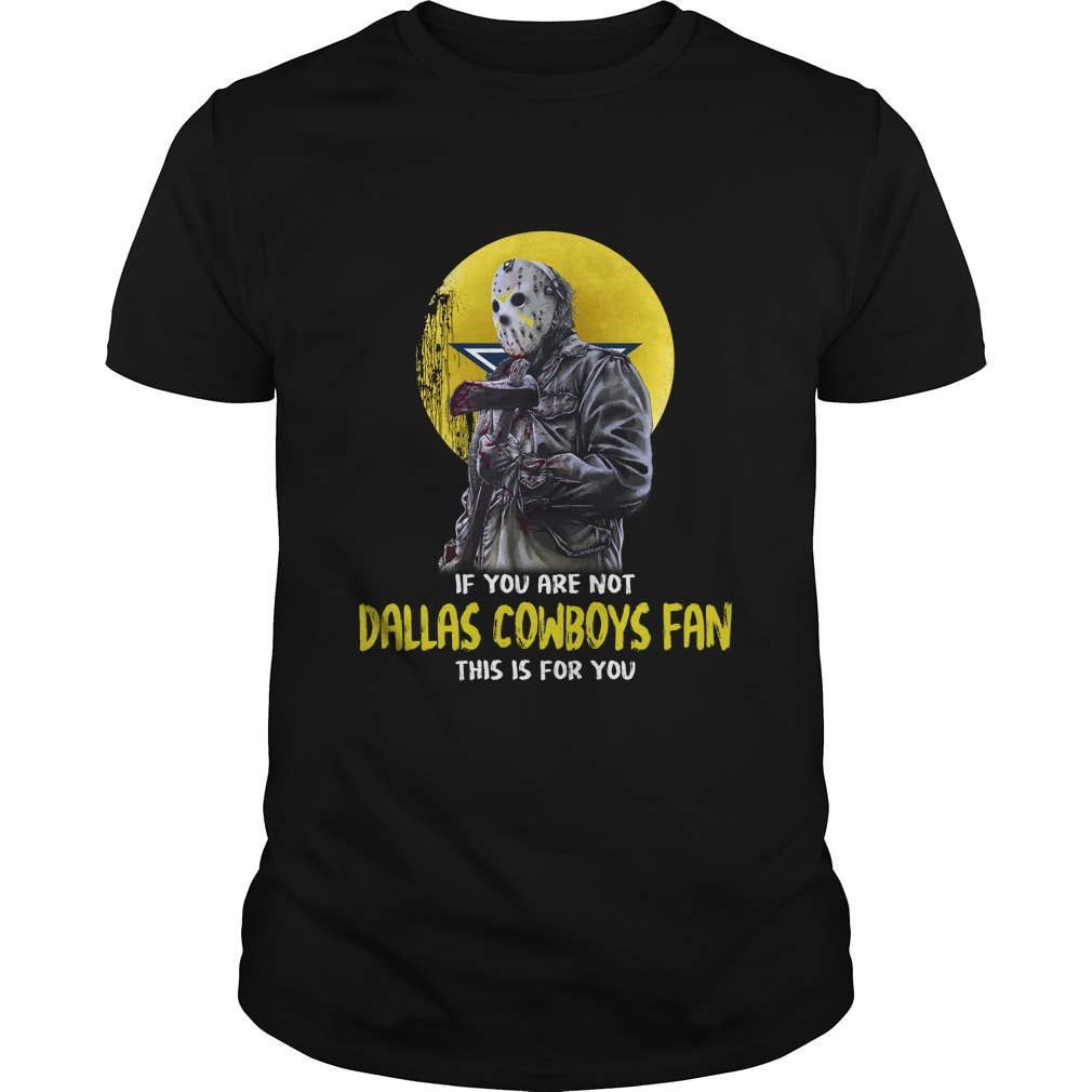Jason Voorhees Dallas Cowboys Fan Warning T-Shirt