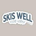 Skis Well with Others (Decal)