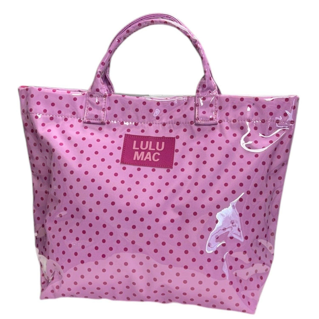 LM-BG-1003 Tote Bag Light Pink/Hot Pink Dot