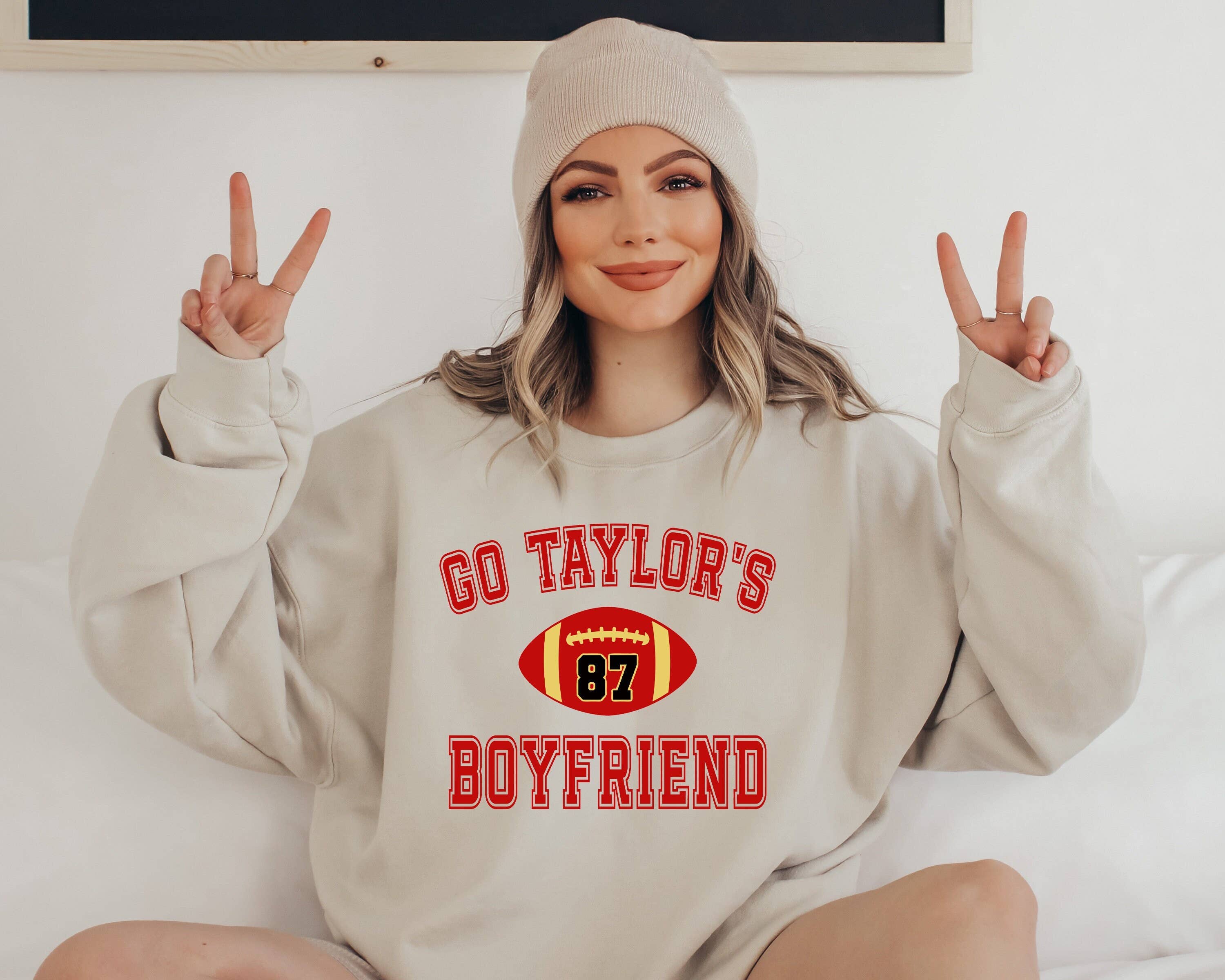 Go Taylor's Boyfriend #87 Football Themed Sweatshirt