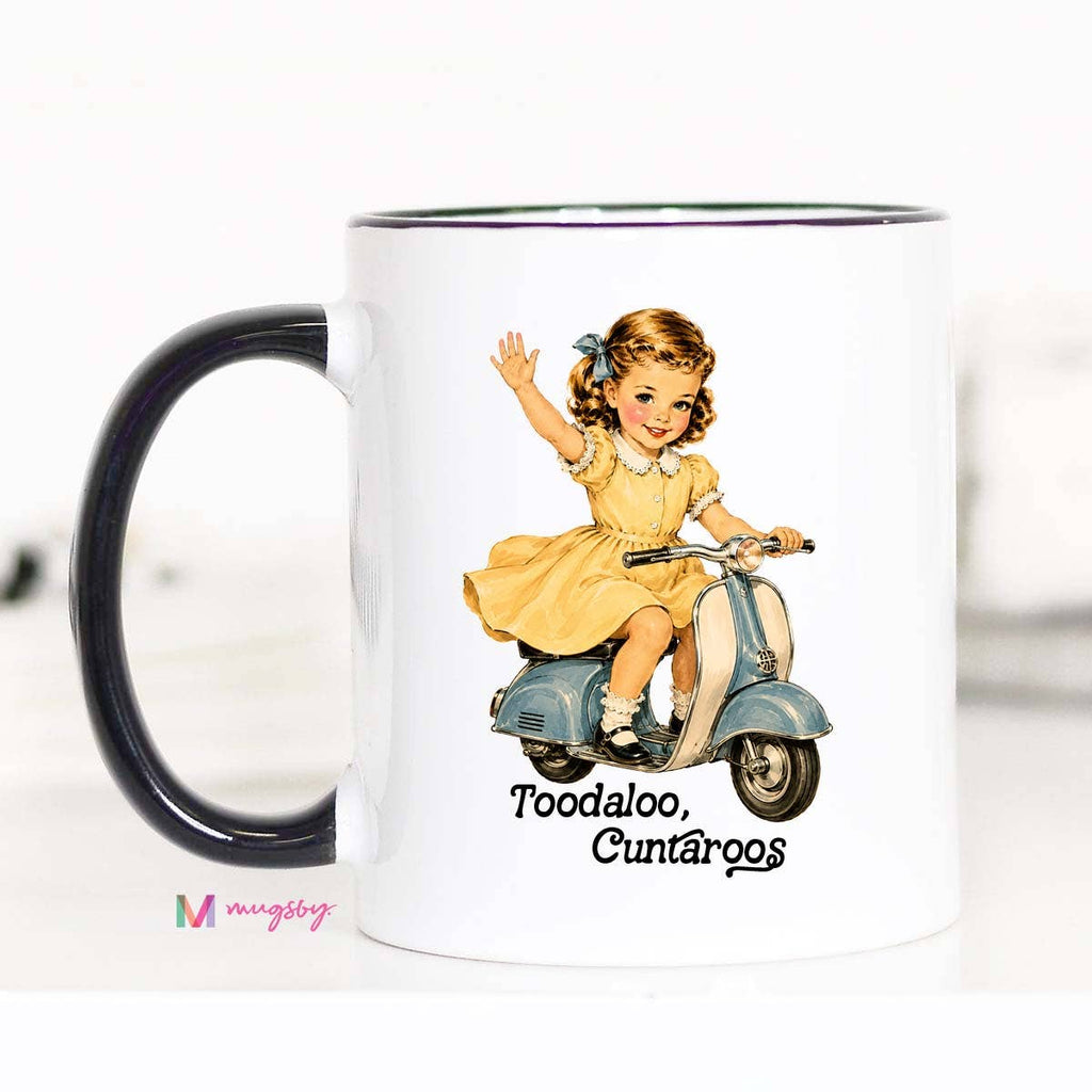 Funny Sarcastic Mug | Retro Girl Scooter Coffee Mug