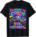 Ready to Crush 3rd Grade Monster Truck Back to School Kids T-Shirt