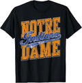 Notre Dame in Vintage Athletic Design Men Women Youth Tee T-Shirt