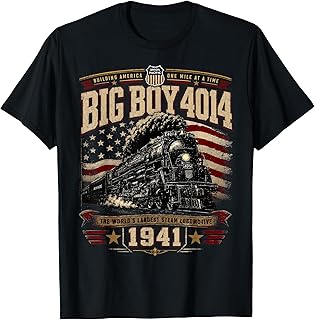 Big Boy 4014 Vintage Steam Locomotive Railroad Train Engine T-Shirt