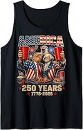250 Years America Anniversary 250th Trump Washington Vintage Tank Top