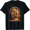 Saint Monica Catholic Prayer Gothic Cathedral Icon Art Faith T-Shirt