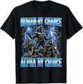 Human By Chance Alpha By Choice Funny Cringe Alpha Wolf Meme T-Shirt
