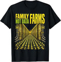 Family Farms Not Data Farm | AI Server Center Protest T-Shirt