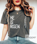 He Is Risen Christian Shirt - Bible Verse Religious Gift