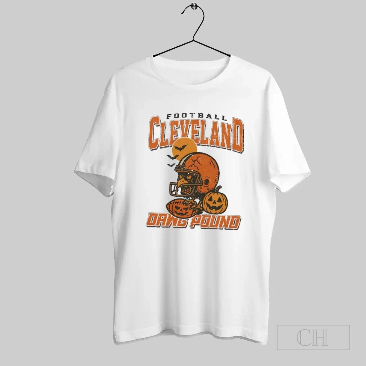 8jnyaadw Skull Crow Pumpkin Football Cleveland Dawg Pound T-Shirts, Hoodie, Sweatshirt | InkRitualCo.com