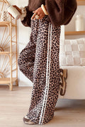 66 Classic Leopard Print High Waist Wide Leg Pants (S-Xl)