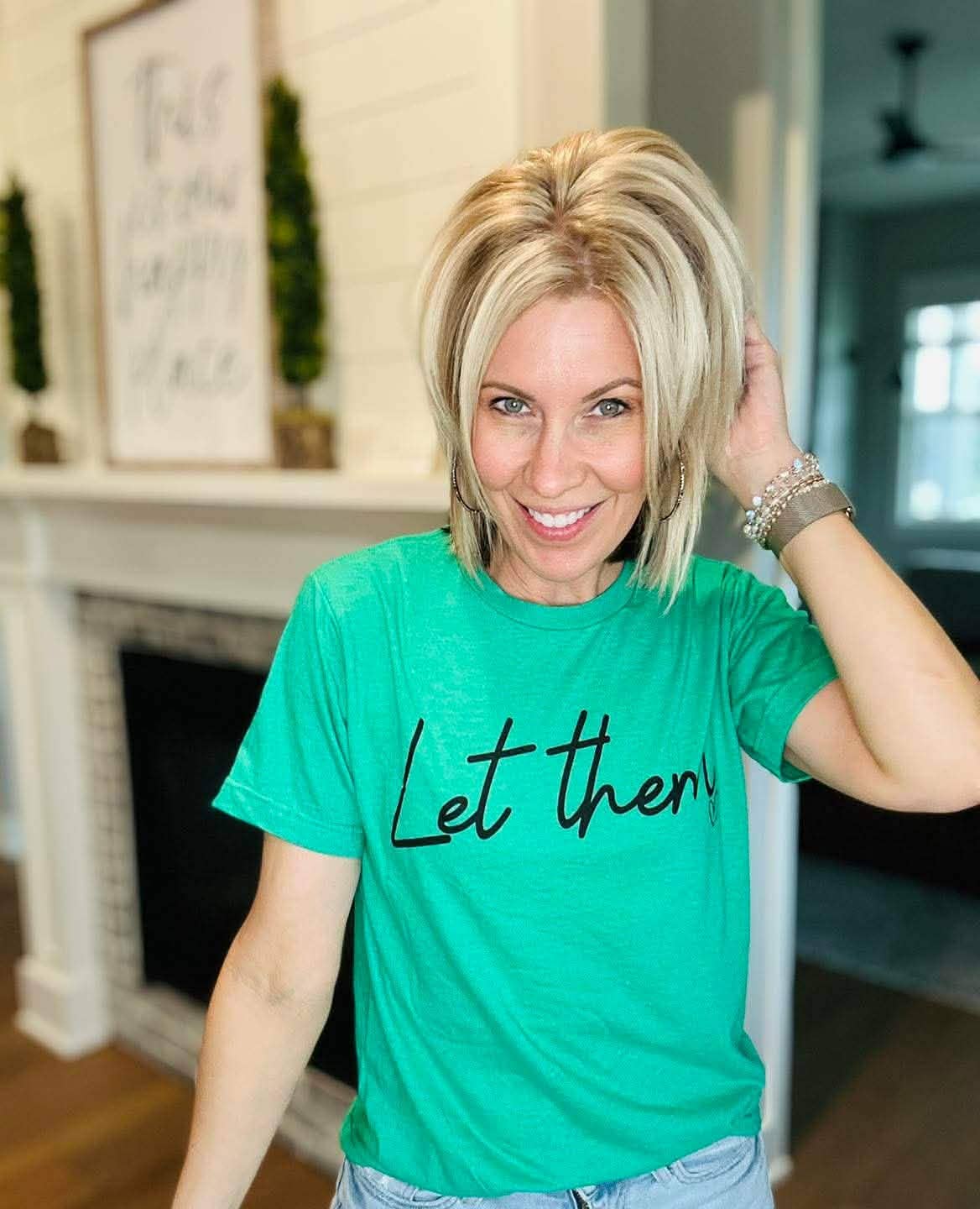 Let Them Kelly Green Women's Faith Graphic Tee