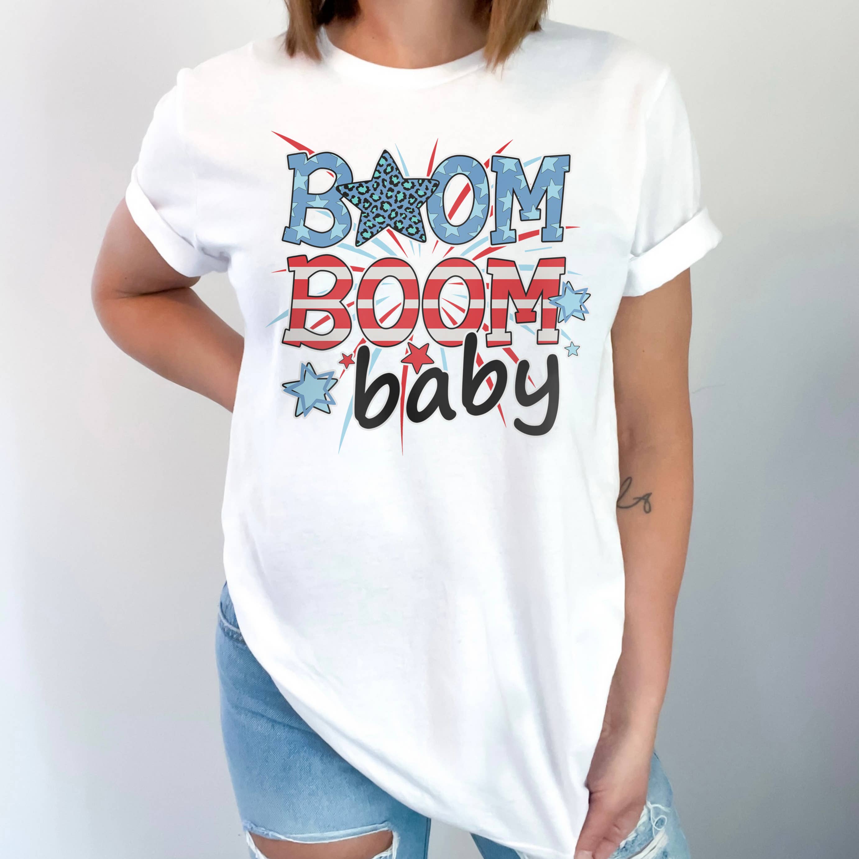 Boom Boom Baby Tee | America | Sizes XS-2XL