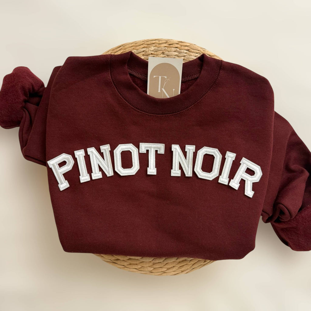 Pinor Noir Sweatshirt, Wine Crewneck Sweatshirt