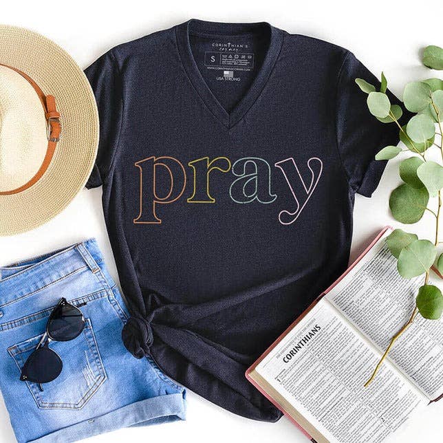 Pray V-Neck