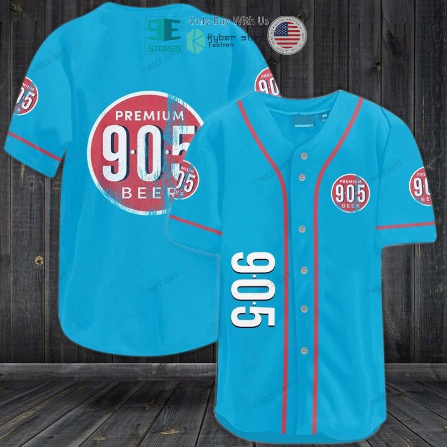 BEST 905 Premium Light Beer logo blue Baseball Jersey