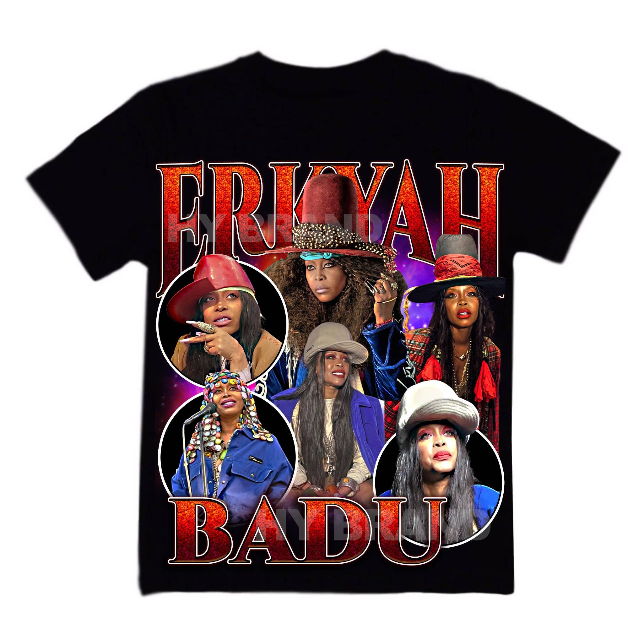 Erykah Badu Printable Bootleg Tee Poster Ready To Print