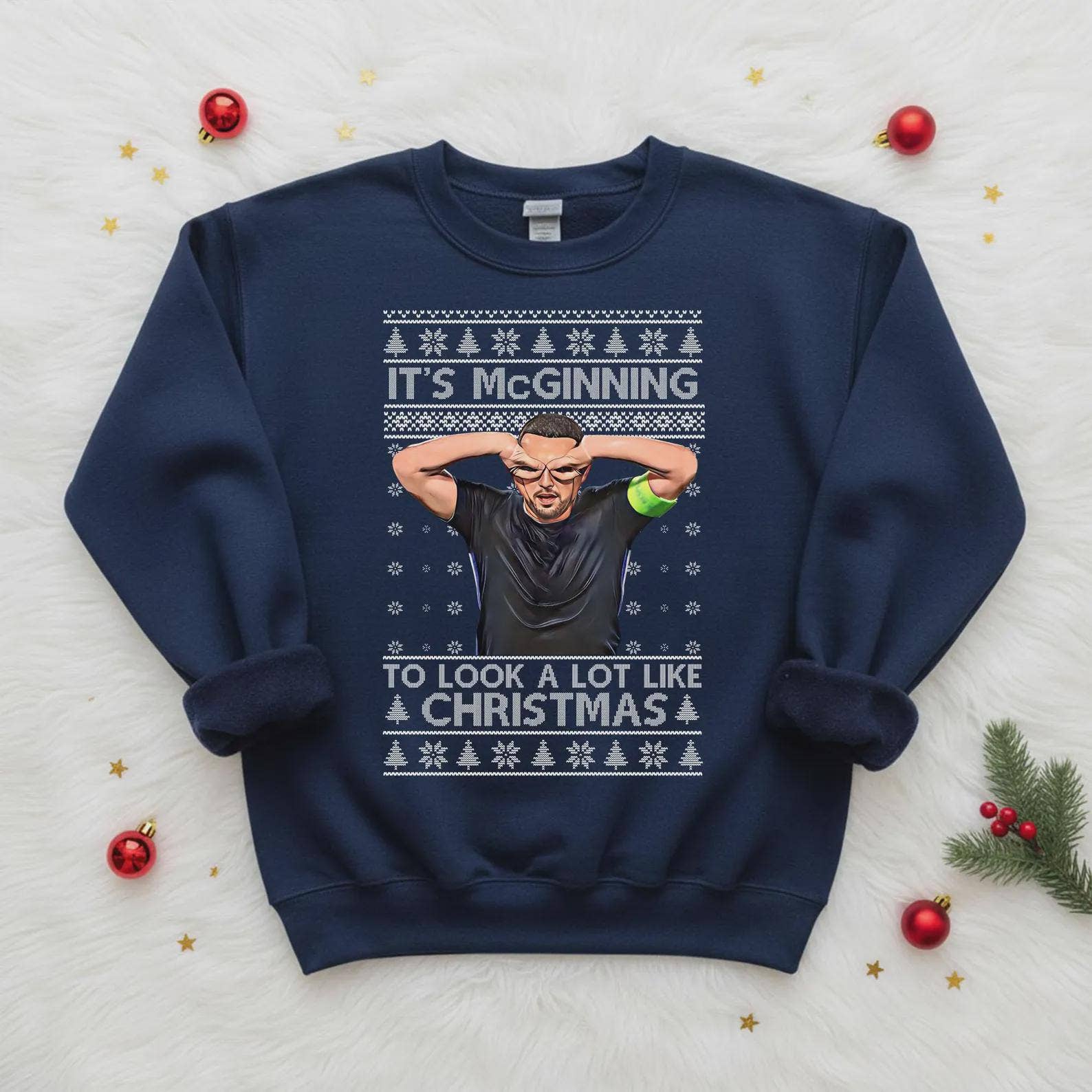 Aston Villa Christmas Football Jumper