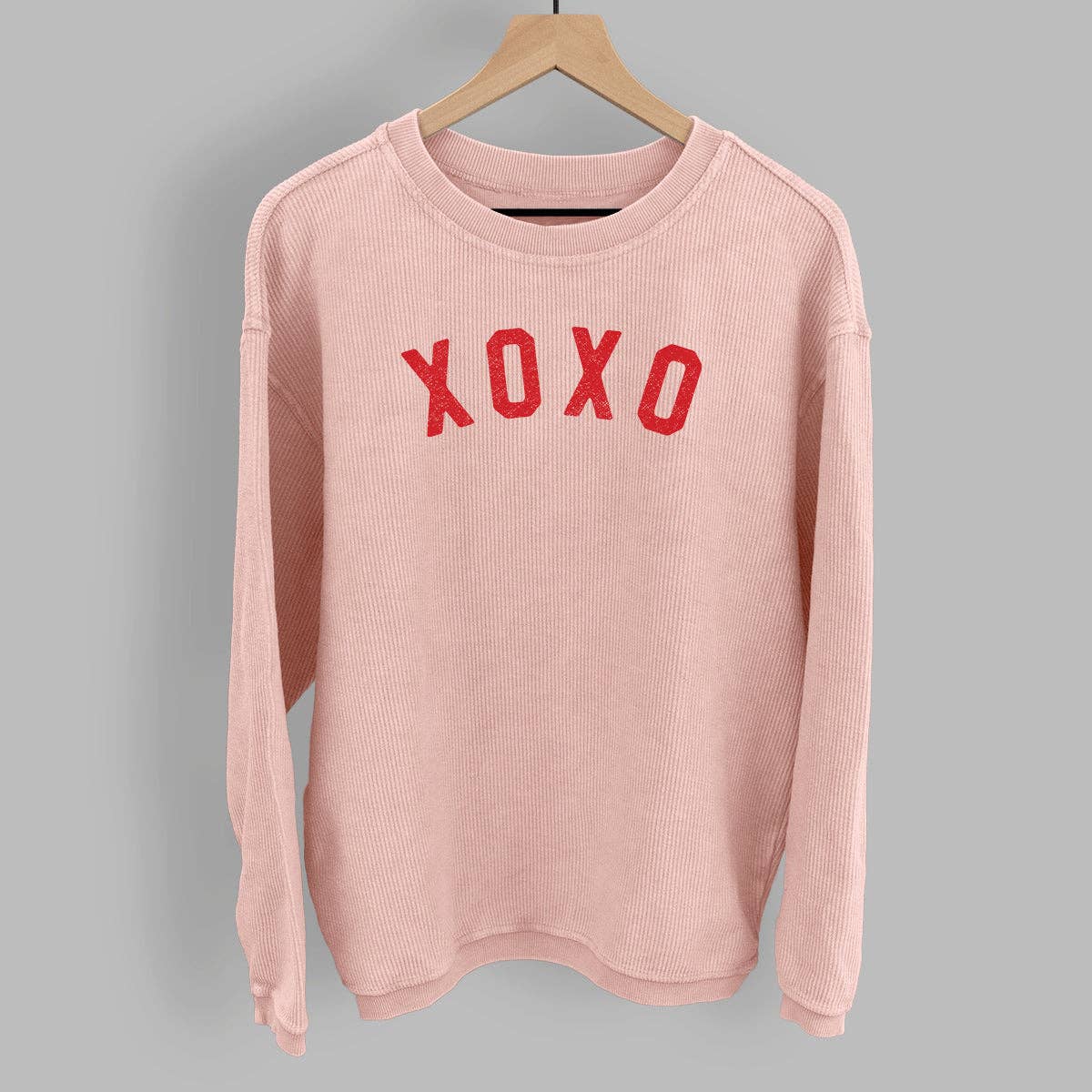 Xoxo Collegiate Oversized Corded Crew
