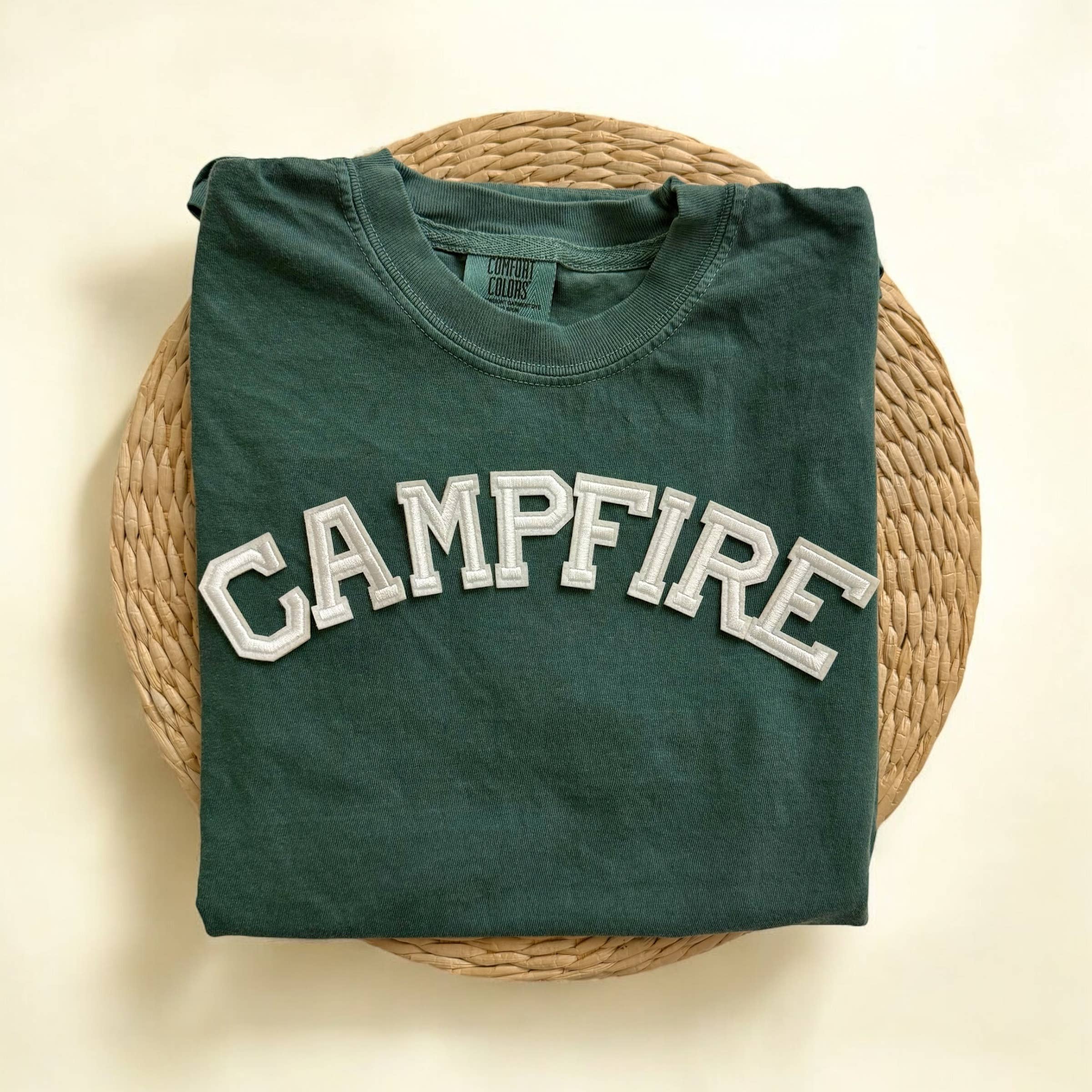 Campfire Comfort Colors Short Sleeve Shirt, Camping Tshirts