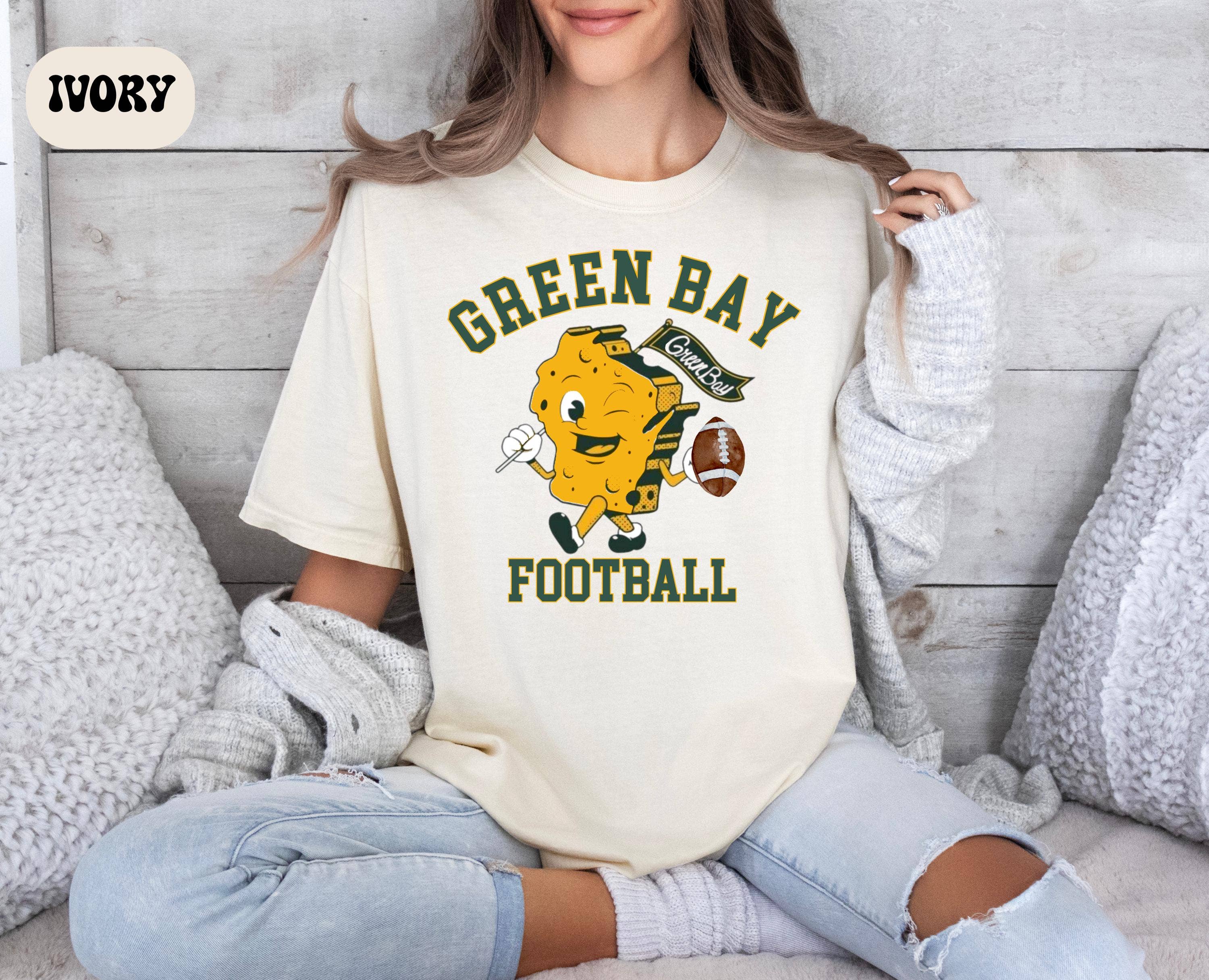 Green Bay Retro Style Football Fan Tshirt