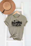 Western God Made Farmer Bella Olive Graphic Tee Free Ship