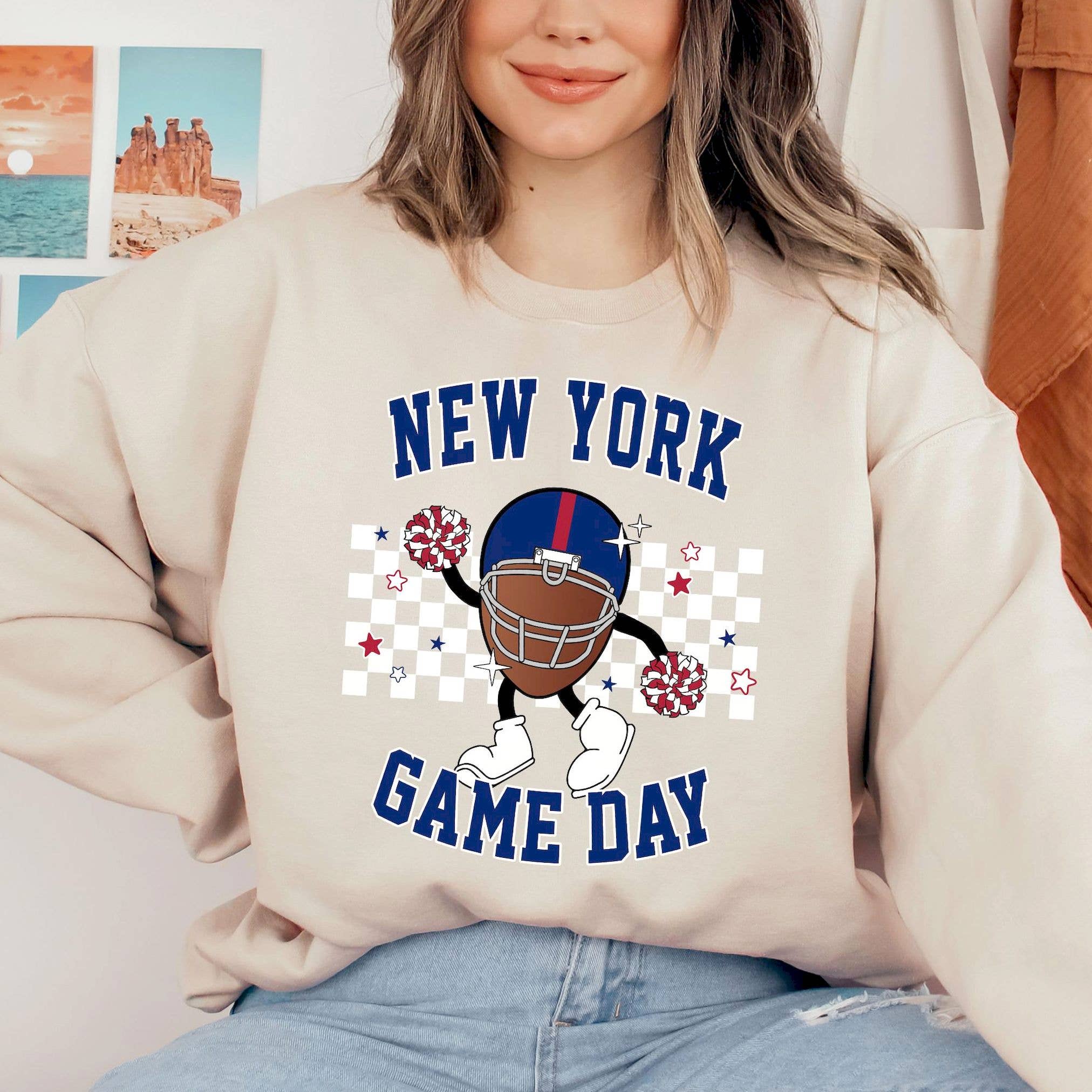 Ny Giants Game Day Crewneck Sweatshirt – Perfect Fan G
