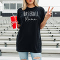 Baseball Mama Glitter Black Bella Game Day Graphic Tee