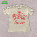 Vintage Cowgirl Hell Cat Shirt - Retro Western Aesthetic Tee