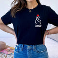 AB6IX-Inspired T-Shirts - Spread Love with Finger Heart