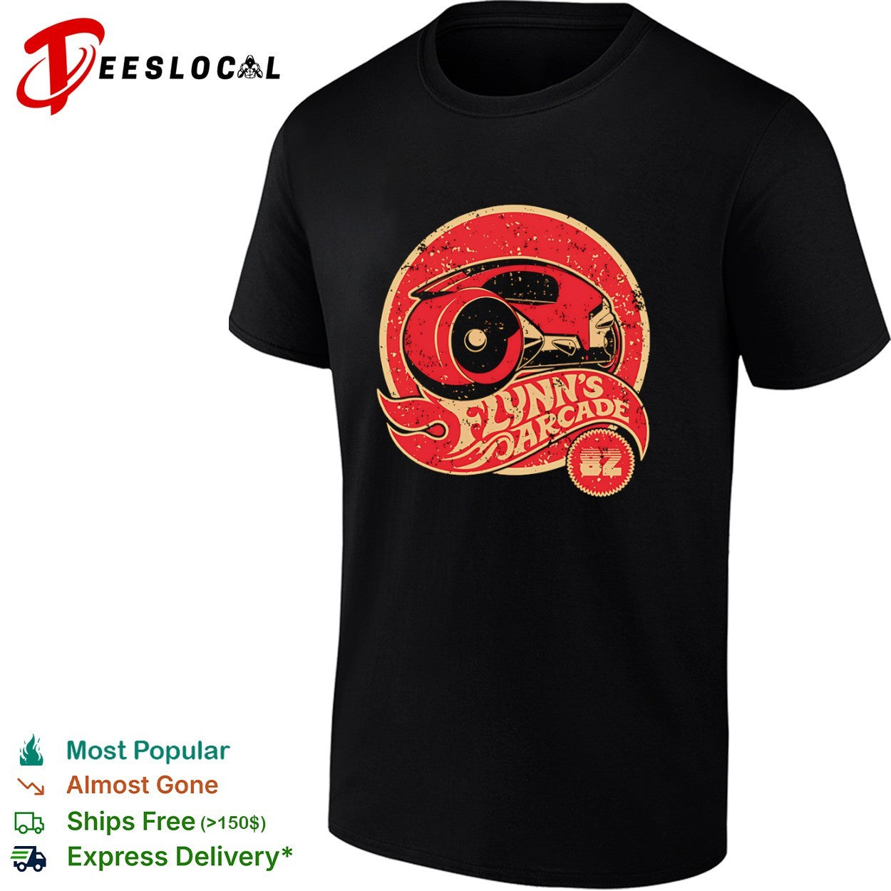 A Tron-inspired light cycle style of Hot Wheels shirt