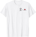 R Initial Heart Letter Monogram Gift T-Shirt