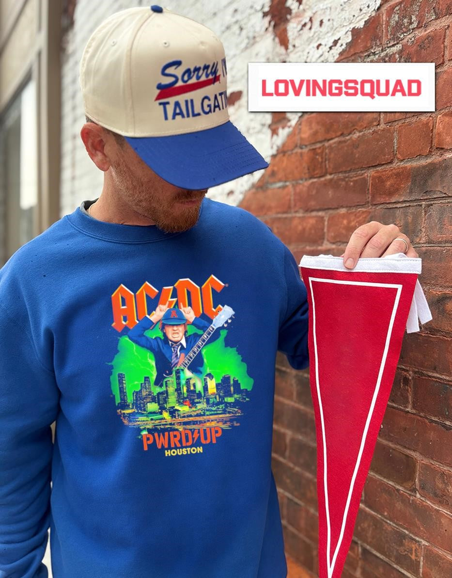 AC DC Angus Young Pwr Up Houston Tour Hard Rock shirt