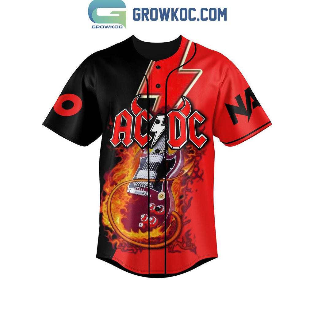 ACDC Hells Bells It’s A Long Way To The Top Personalized Baseball Jersey