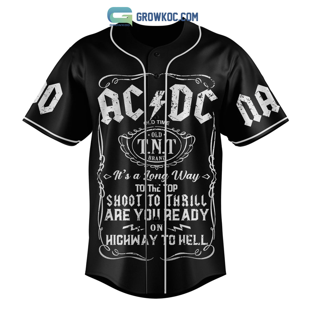 AC/DC I Got My Bell I’m Gonna Take You To Hell Personalized Baseball Jersey