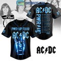 ACDC PWR Up Tour 2025 Personalized Baseball Jersey
