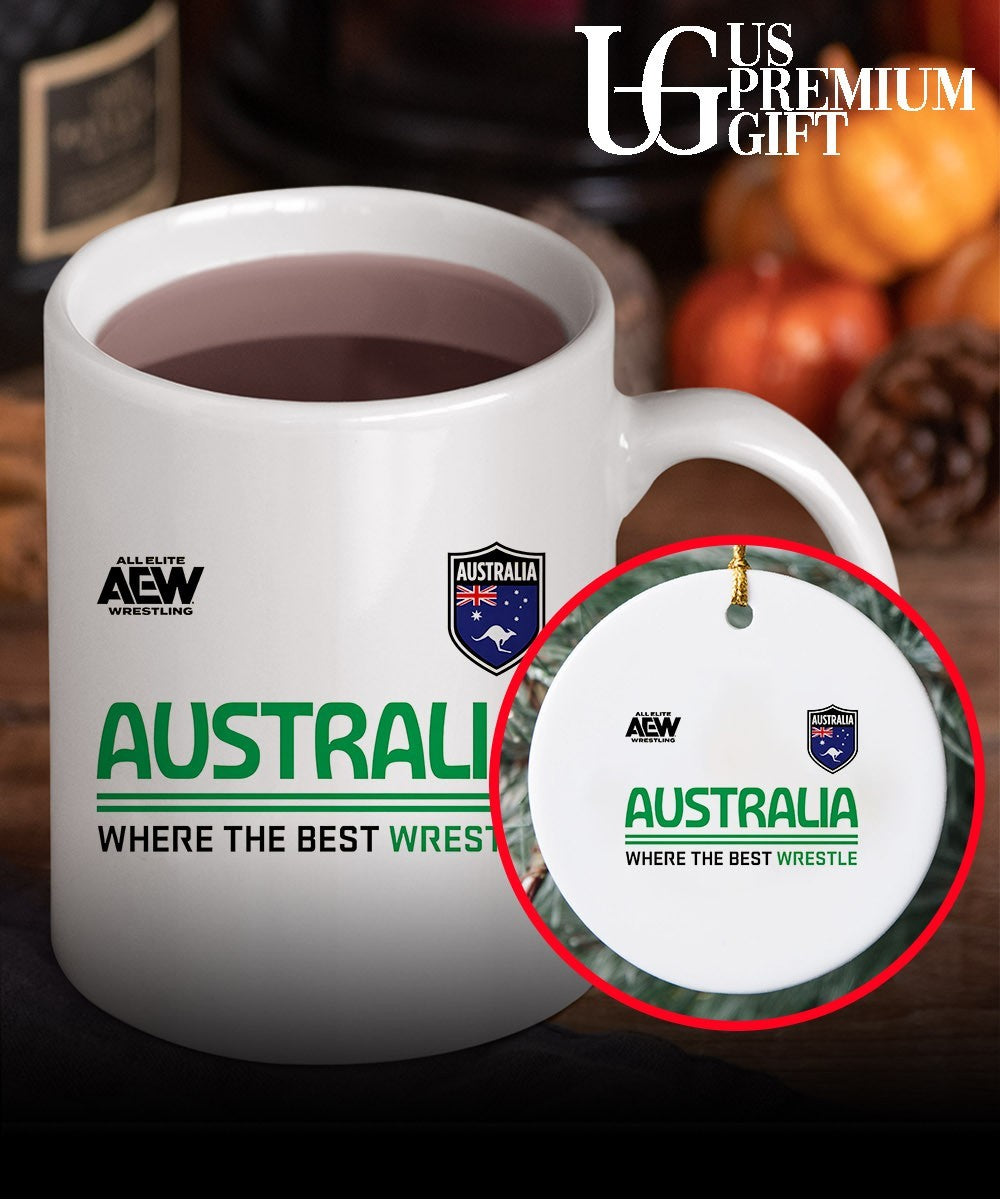 AEW Australia Where the Best Wrestle shirt