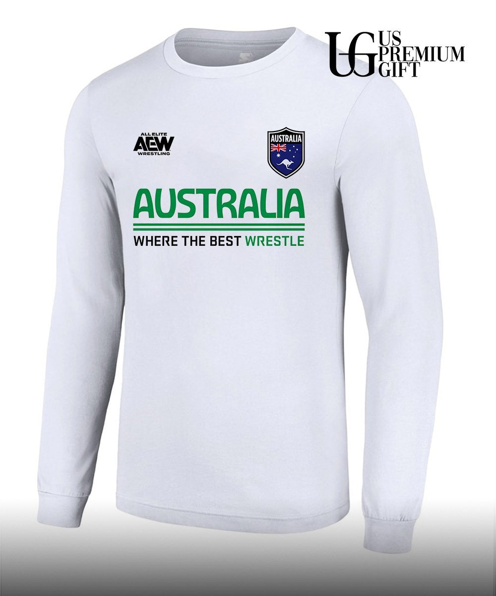 AEW Australia Where the Best Wrestle shirt