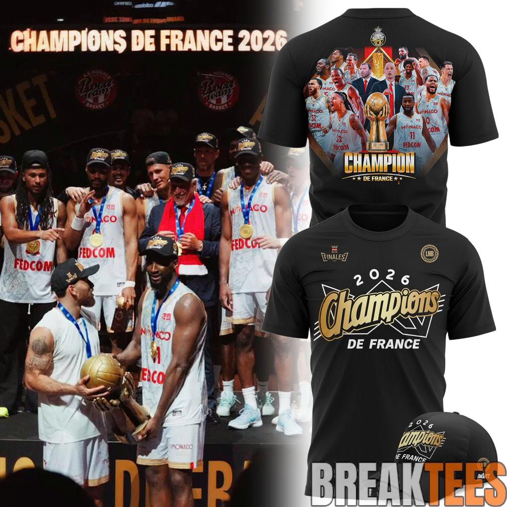 AS Monaco Basket 2026 French League Champions Shirt