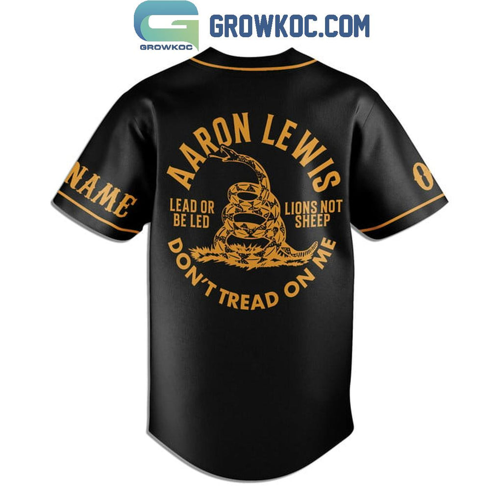 Aaron Lewis Don’t Tread On Me Personalized Baseball Jersey