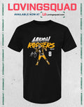 Aaron Rodgers Name & Number Pose Signature T-Shirt