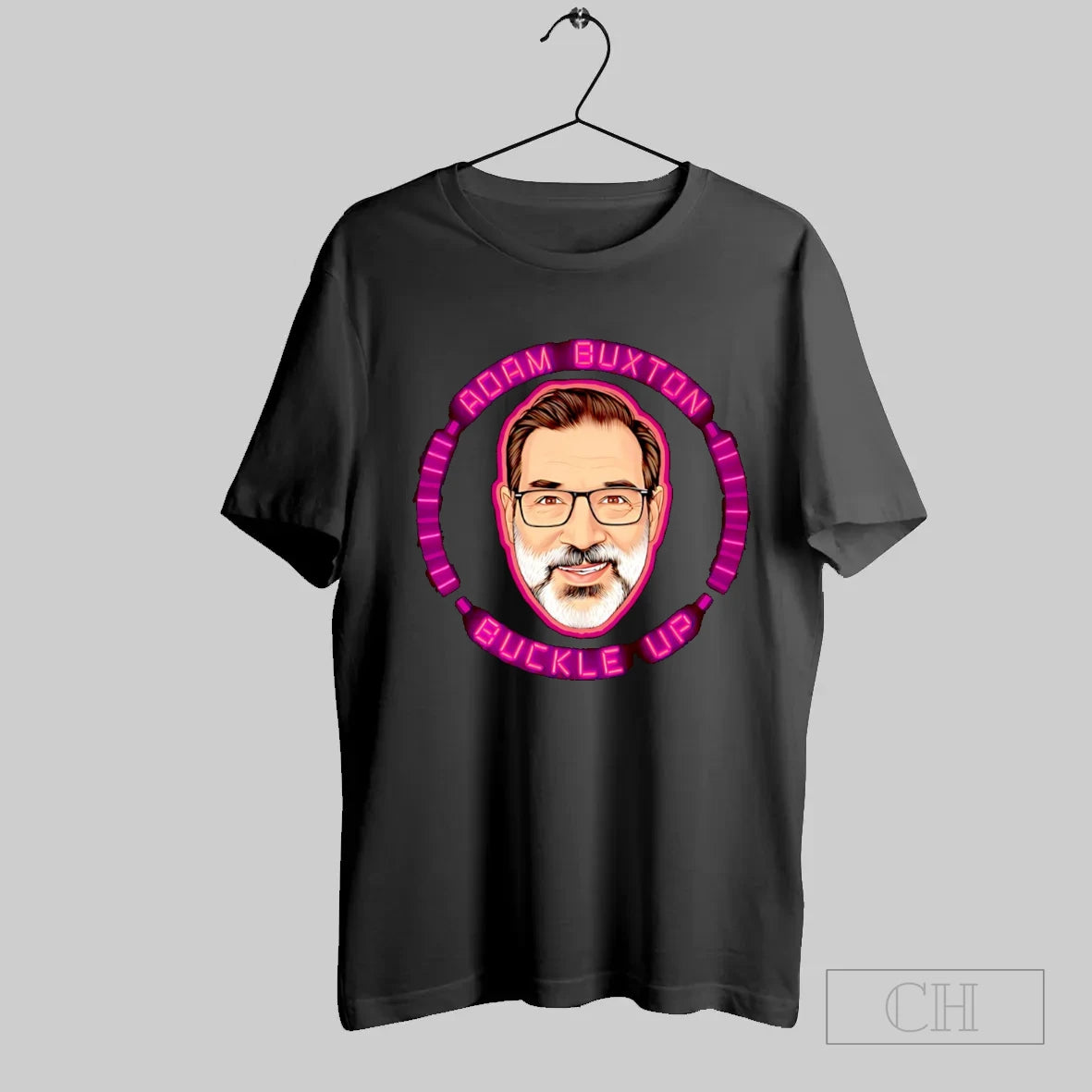 Adam Buxton Buckle Up Big Head T-Shirts, Hoodie, Sweatshirt | InkRitualCo.com