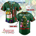Adventure Time Christmas Holiday Personalized Baseball Jersey