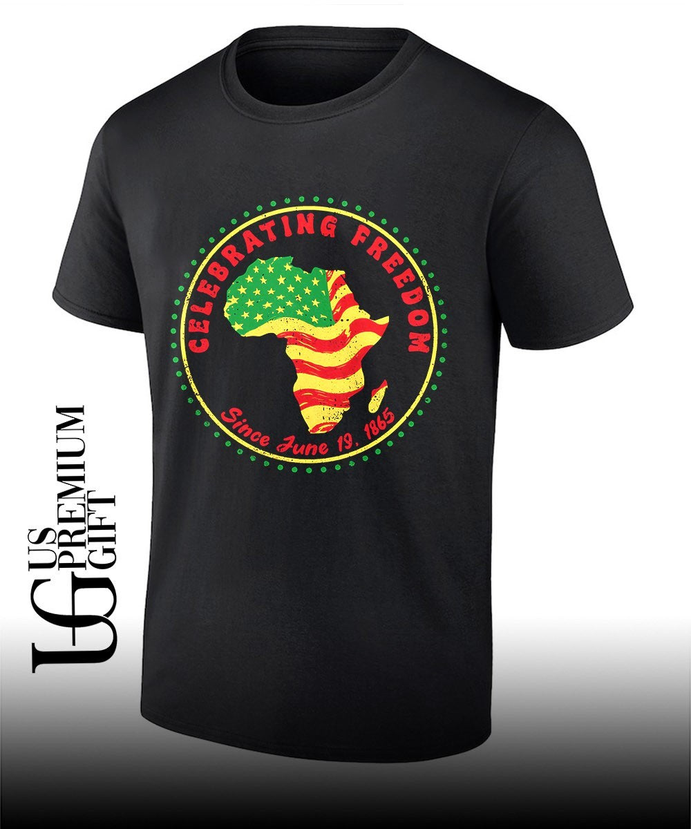 Africa Juneteenth Flag Celebrating Freedom Since June 19 1865 shirt
