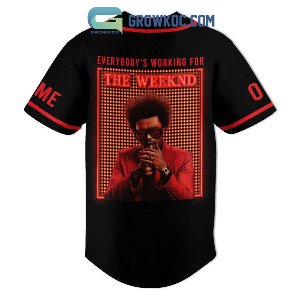 After Hours Til Dawn Everybody’s Working For The Weeknd Personalized Baseball Jersey