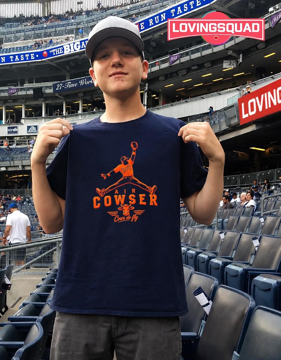 Air Cowser Baltimore Orioles 17 Cows Do Fly shirt